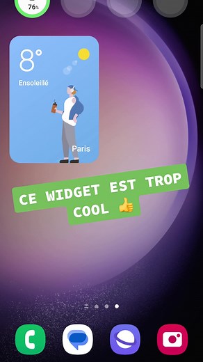 Ce WIDGET MÉTÉO est VRAIMENT TROP BIEN 👌 #samsung #samsunggalaxy #samsunggalaxys23 #galaxys23 #oneui #oneui5 #samsunggalaxys23ultra #galaxys23utra #samsungtips