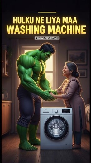 Hulk Ne Kiya Maa Ke Liye washing machine| #aihulk #ai #hulk