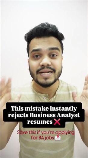 This BA Resume Mistake Gets You Rejected Instantly | Business Analyst