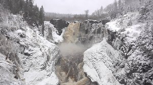 124K views · 3.7K reactions | 6 to 8 inches of new snow means the water is flowing at the High Falls in Grand Portage State Park! Park Manager Travis Novitsky captured this stunning video of the highest waterfall in Minnesota. Have you visited the High Falls recently? mndnr.gov/grandportage | Minnesota State Parks and Trails | Facebook