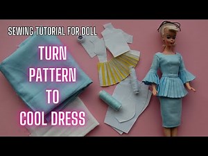 Turn Pattern into a Perfect Doll Dress – Watch the Transformation!