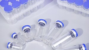 otwooi 2ml Vial for Injection Empty Glass Small Vials with Self Healing Injection Port and Flip Off Aluminum Cap for Water, Liquid Sample Bottles (10pcs)