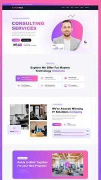How to Create IT Solution & Business Responsive HTML Template | Responsive Website Template