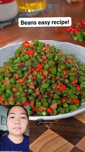 Beans recipe! #cooking #beans #pork #porkrecipe #beanrecipes #cookingathome #cookingideas #cookingreels #lutongpinoyrecipe #chinesefood #cookingvideo #ulamideas #ulam #foodie #vegetables #foodlover | Jovie Lobaton Mayo