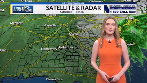 Columbus, Ga Weather Saturday Evening (10/11/25) - Kaylee Barbee