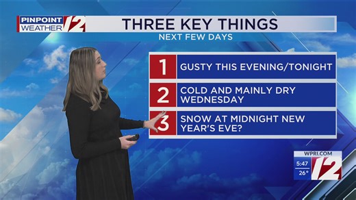 WPRI 12 Weather Forecast 12/30/25