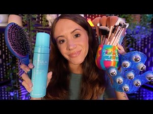 ASMR The Personal Attention Sleep Clinic 💕 (makeup, skincare, hairplay, & more)