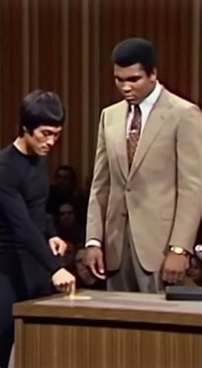Bruce Lee Breaks a Table With One Finger?! 😳 #brucelee #kungfu #martialarts #muhammadali #sora2