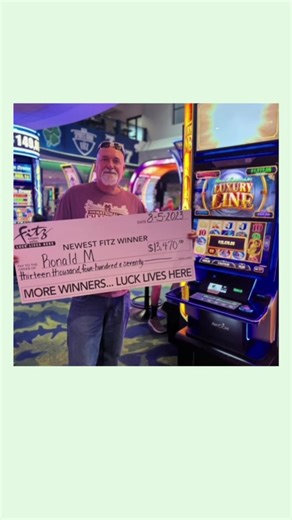 BIG WIN🍀🎉 Help us congratulate Ronald on this BIG WIN🎉 Luck lives here!!!! *Must be 21. Gambling Problem? Call 1-800-522-4700* | Fitz Casino Tunica