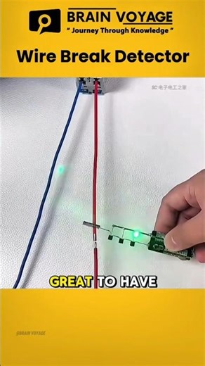 DIY Wire Break Detector in Seconds! 🔧✨ #shorts #diy #electrical