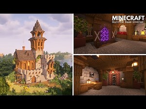 Minecraft: Medieval Survival Base Interior | Minecraft Tutorial