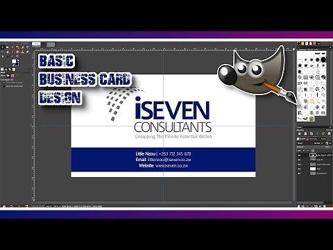 Gimp Tutorial: Easy Business Card Design Tutorial in Gimp