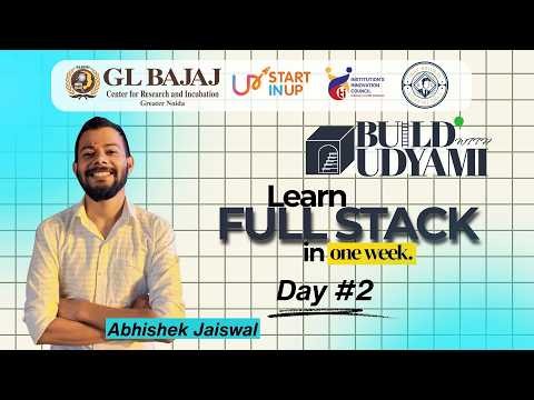 💻 Build With Udyami 2026 | Full Stack Development Track | Day 2