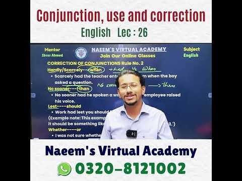 Conjunction | Use and Correction in English Grammar