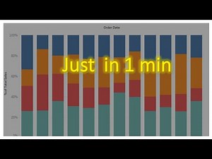 100% stacked bar chart in Tableau in just 1 minute