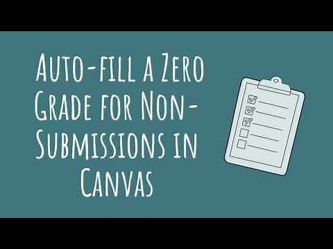 Tip of the Week: Auto Fill Missing Grades with Zero in Canvas