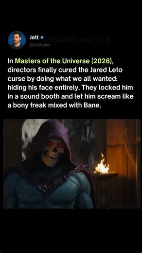 Jared Leto’s Skeletor Voice Is Actually Terrifying (The "Bane" Method)