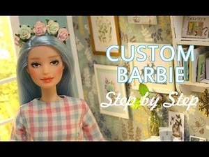 Barbie repaint TUTORIAL - Step by Step - (Fashionista n.69) by Nerea Pozo