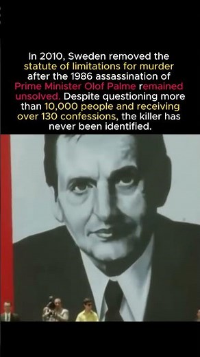 Sweden Changed the Law After This Assassination