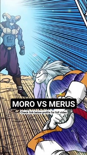 Moro Vs Angel Merus Full Fight Manga Dragon Ball Super #merus #dragonballsuper #moro #shorts