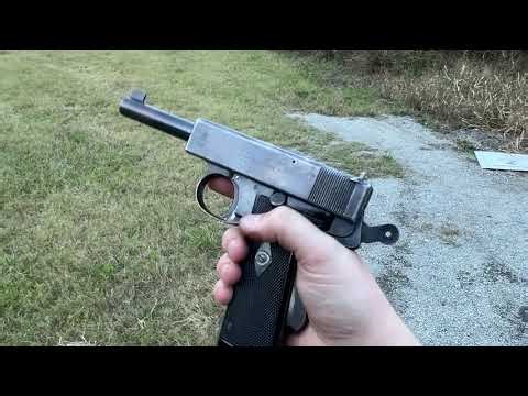 Webley Self Loader Mk. I N POV firing