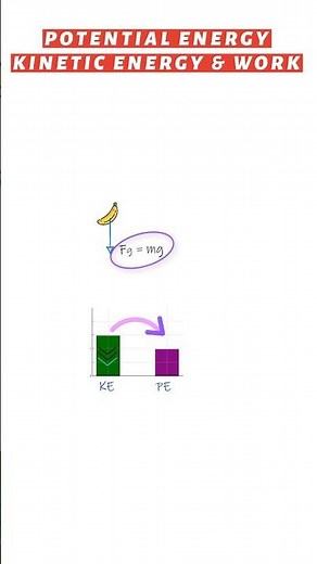 Conversion of Potential Energy into Kinetic Energy and Work.