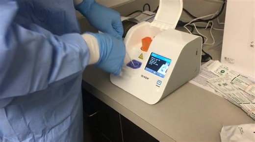How Abbott ID NOW machine conducts 15-minute COVID-19 tests