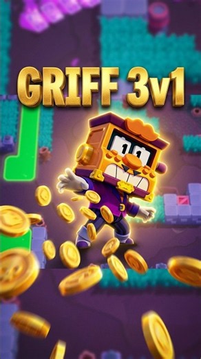 ¿El mejor 3 vs 1 de Griff? 💰🤯 #brawlstars #griff #shorts