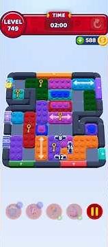 Color Block Jam Level 749 Walkthrough Solution