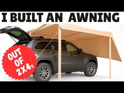 I Tried Building an Awning Out Of 2x4s on a Jeep Trip