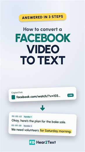 How to Convert a Facebook Video to Text for Free (3 Steps)