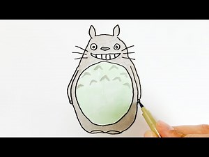 How to Draw Totoro From My Neighbor Totoro