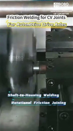 CV Joint Shaft-to-Housing Friction Welding for Automotive Drive Axles #Shorts