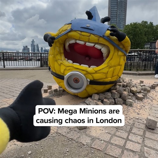 Mega Minions in London 🚨 Have you spotted them on the Southbank? DESPICABLE ME 4 in cinemas July 12. | Despicable Me