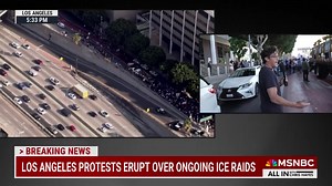 1.2M views · 33K reactions | BREAKING: Los Angeles protests erupt over ongoing ICE raids. NBC News' Jacob Soboroff reports on the ground on All In with Chris Hayes. | MS NOW | Facebook