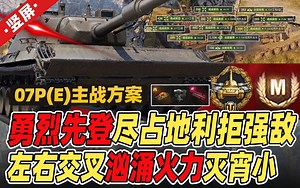 只要位置抢的好，交叉火力打到爽｜德系10级重坦 07P(E)主战方案｜竖屏