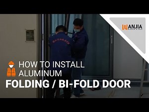 How to install aluminum folding door/bi folding door