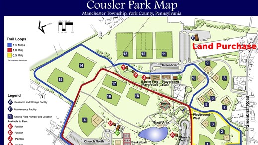 Manchester Township buys 3-acre parcel next to Cousler Park