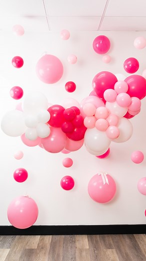 Floating balloon garland ! No stand, no wall — just fishing line and the balloons from our Bow Party Hero™ Kit. 🎀 Light, colorful, and so easy to make! #balloontutorial #houseofpartyco #balloontips #balloontipsandtricks #quicktutorial #balloonhacks | House of Party