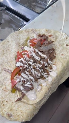 Beef Shawarma Wrap 🌯 #shawarma #food #foodie