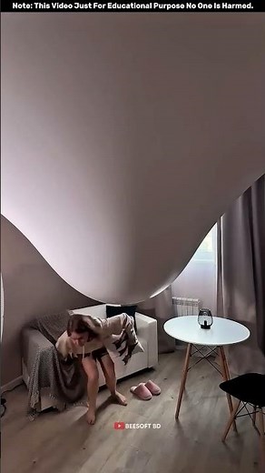 Easy way to fix a sagging ceiling — Ceiling Fix #shorts