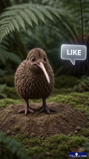 Rare kiwi moment caught in the forest #wildlife #nature #fyp