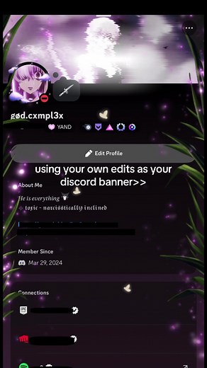 dm me if you want one too!! #edit #banner #discord #animefyp #nitro | banners