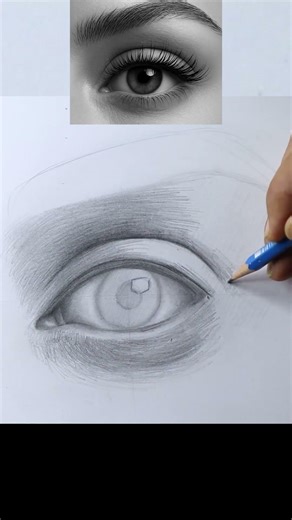 If you really want to Draw Realistic EYE 👁️ #drawing #shortsfeed #shorts #art #artist #sketch