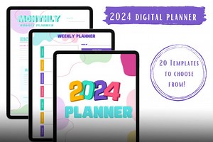 2024 Fun Color Planner - Etsy Australia