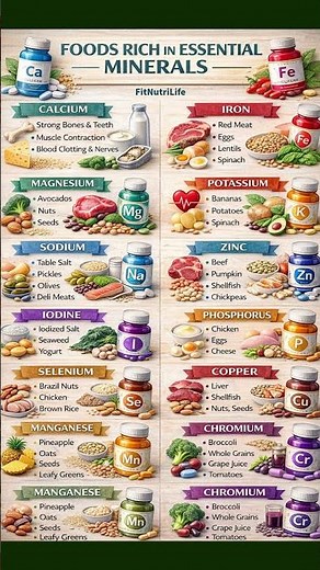Essential Minerals Your Body Needs Daily | Foods + Supplements Guide