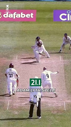 Adam Lyth was almost the unlikely hero for Yorkshire, as he turned the game with this spell. | Rothesay County Championship