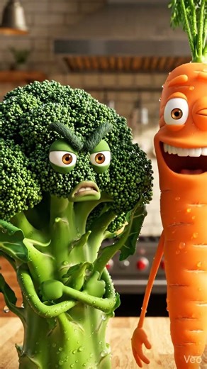 Broccoli vs. Carrot: The Ultimate Kitchen Showdown! 🥦🥕