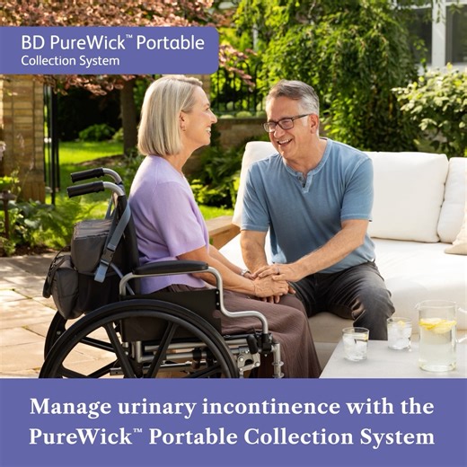Managing urinary incontinence? Take peace of mind with you during your day-to-day. The new PureWick™ Portable Collection System can be used around or outside of your home. The discreet design helps you enhance your freedom in your daily routine. Learn more about the PureWick™ Portable Collection System at https://www.purewickathome.com/purewick-portable-system.html #PureWickAtHome #BetterWithPureWick **The PureWick Portable Collection System is designed to be used on wheelchairs with hand grips 