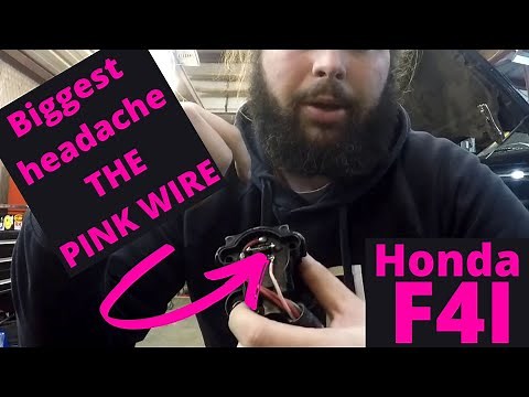 Honda f4i pink wire diagnose and fix